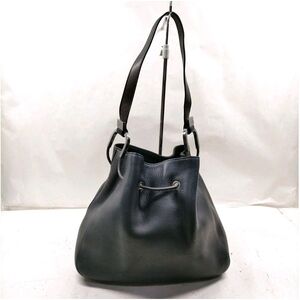 Gucci Black Leather Shoulder Bag- Med.